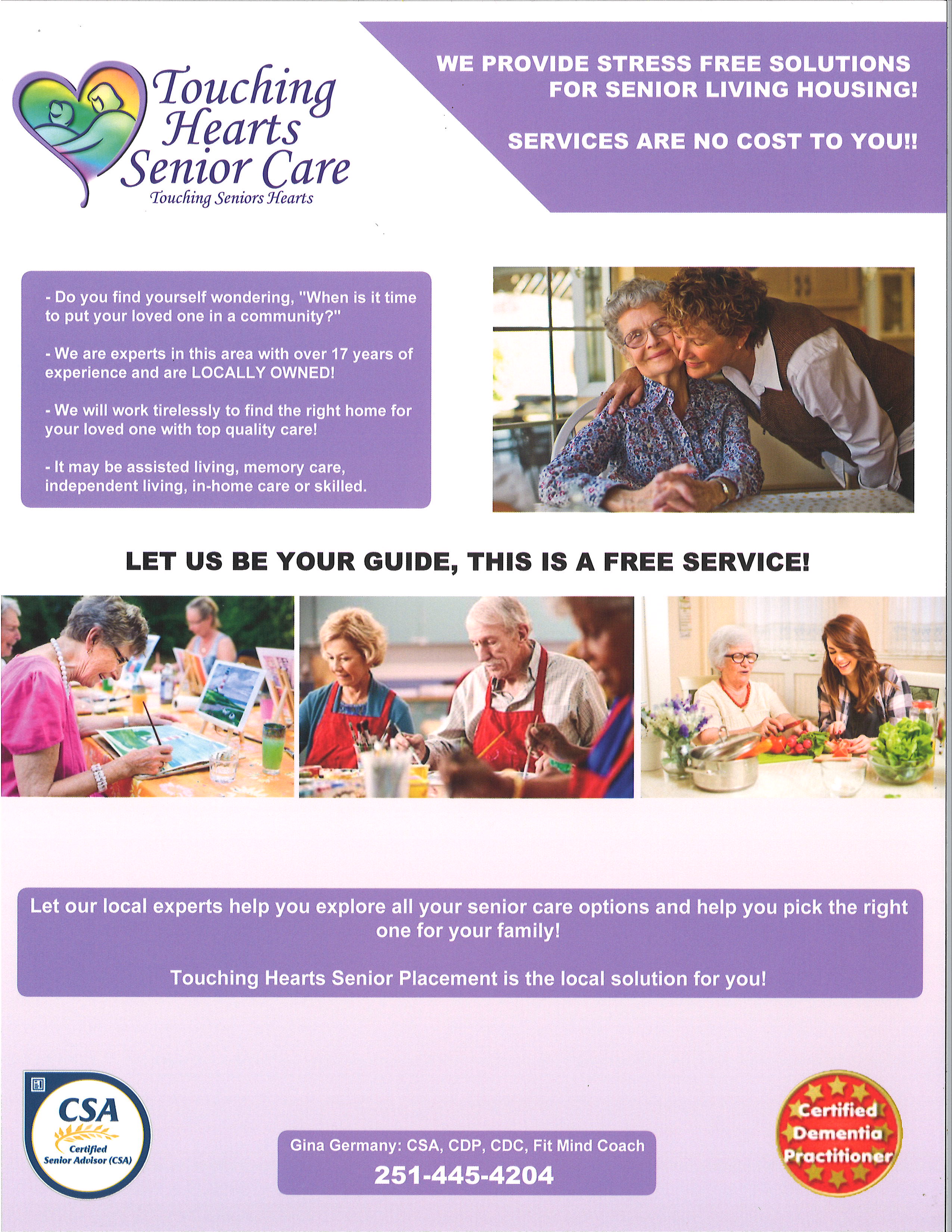 Touching Hearts Senior Care Senior Placement Assistance